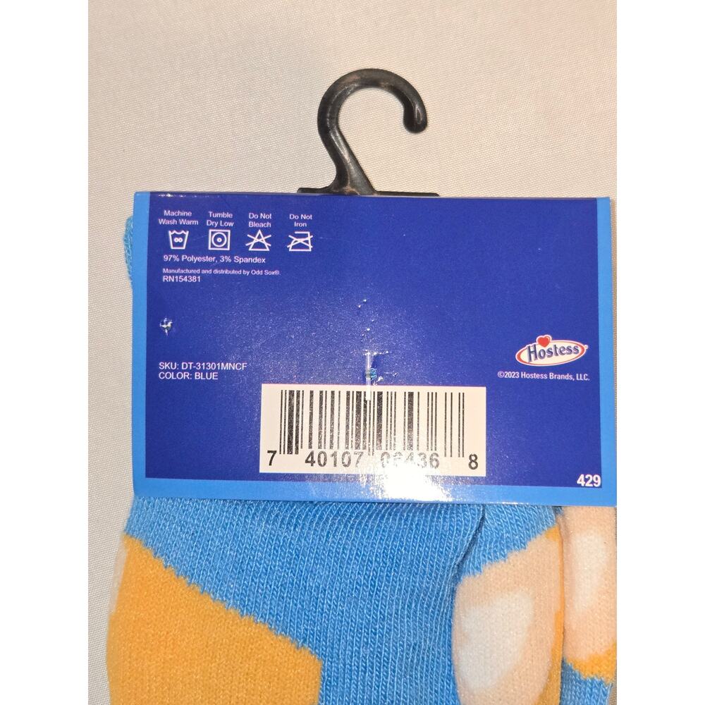Hostess Twinkies Crew Novelty Socks Men’s Shoe Size 6–12 Fun Snack Food Design - Picture 4 of 4